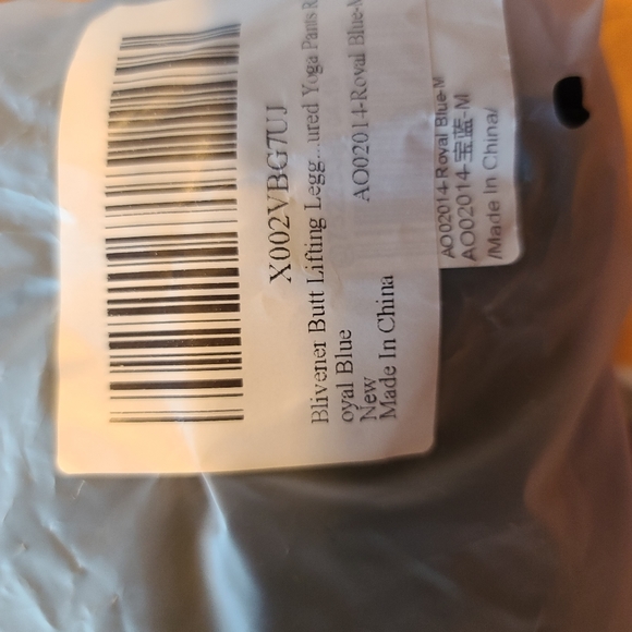 Blivener Women's M Butt Lifting Yoga Navy Blue Ruched Booty Leggings - Picture 4 of 4